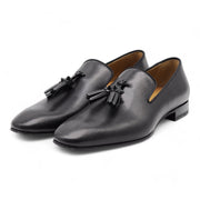 Christian Louboutin Dandelion Tassel Tuxedo Loafers - Leather - Black - 40