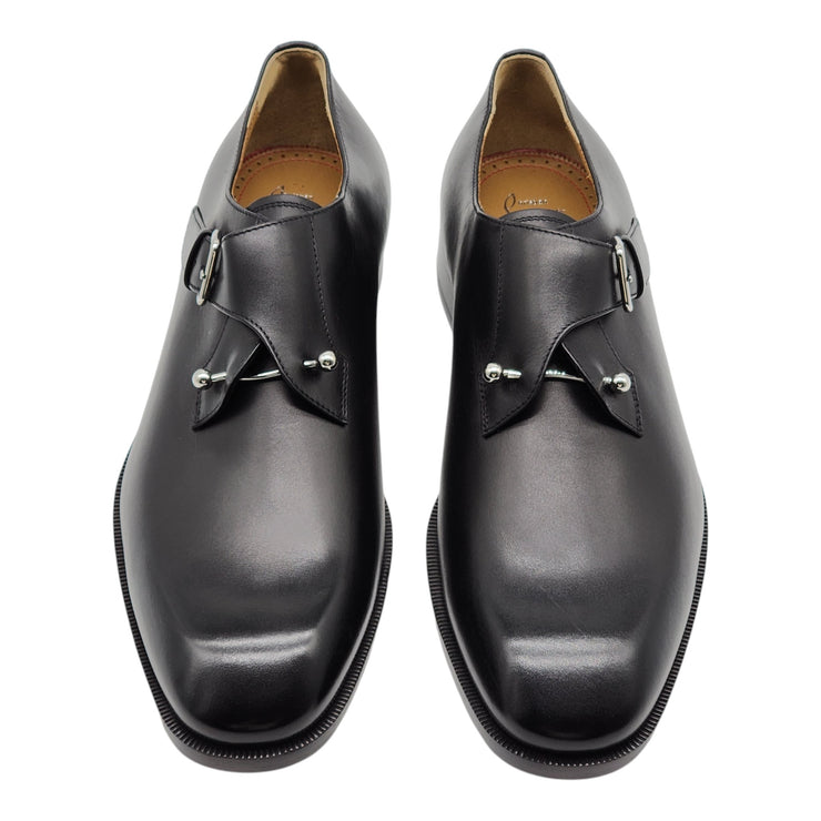 Christian Louboutin Chambelimonk Derby Shoes - Calf Leather - Black - 44