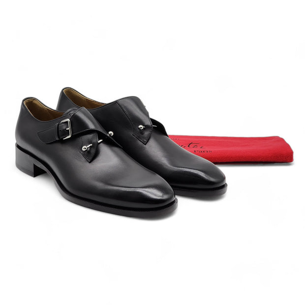 Christian Louboutin Chambelimonk Derby Shoes - Calf Leather - Black - 44