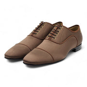 Christian Louboutin Greggo Oxford Shoes - Initials NJ - Satin - Brown - 44