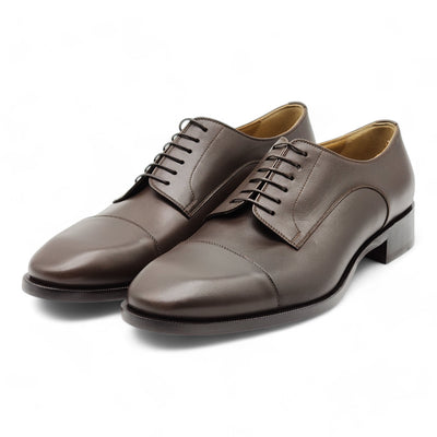 Christian Louboutin Cortomale Derby Shoes - Calf leather - Brown - 44.5