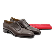 Christian Louboutin Cortomale Derby Shoes - Calf leather - Brown - 44.5