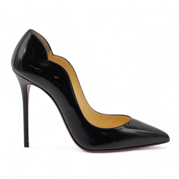 Christian Louboutin Hot Chick 100mm Pumps - Patent Leather - Black 39