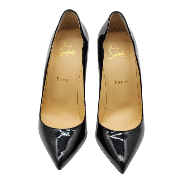 Christian Louboutin Hot Chick 100mm Pumps - Patent Leather - Black 39