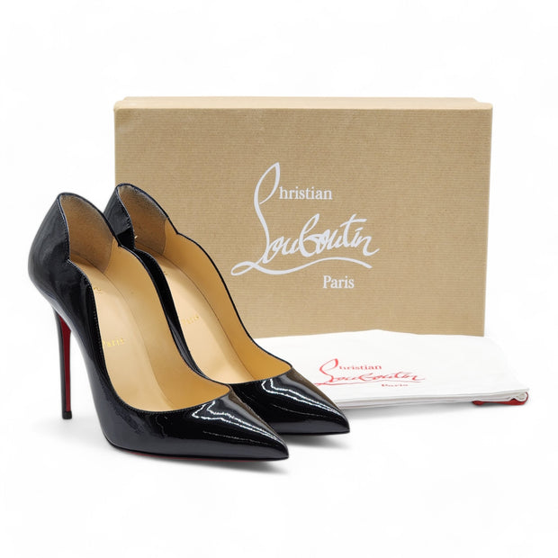 Christian Louboutin Hot Chick 100mm Pumps - Patent Leather - Black 39