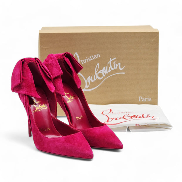 Christian Louboutin Rabakate Pumps 100mm - Suede - Pink - 36