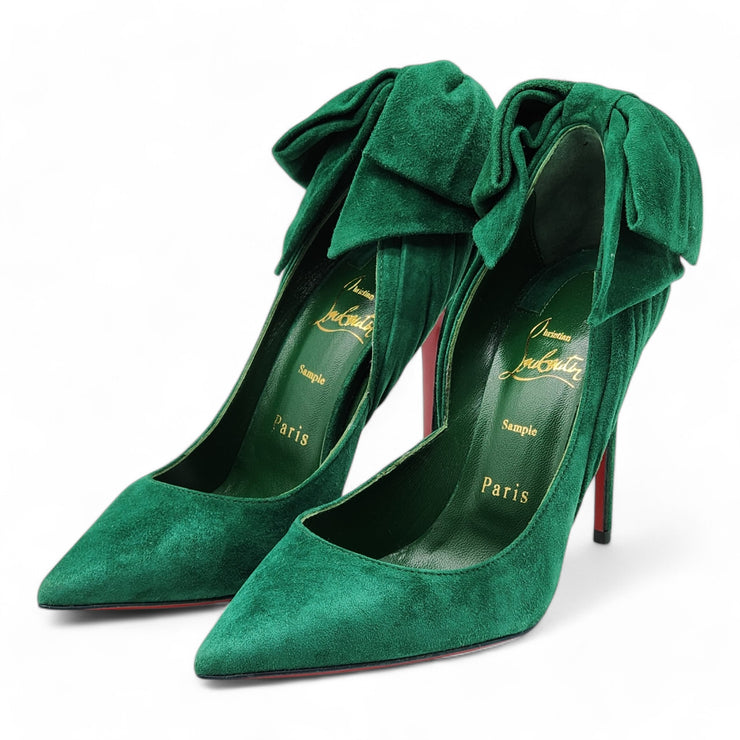 Christian Louboutin Rabakate Pumps 100mm - Suede - Green - 36