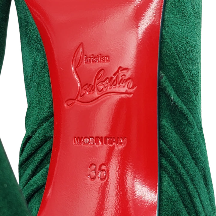 Christian Louboutin Rabakate Pumps 100mm - Suede - Green - 36