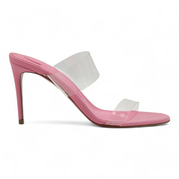 Christian Louboutin Just Nothing Sandals 85mm - PVC and Leather - Pink - 37