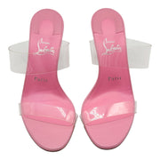 Christian Louboutin Just Nothing Sandals 85mm - PVC and Leather - Pink - 37