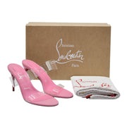 Christian Louboutin Just Nothing Sandals 85mm - PVC and Leather - Pink - 37