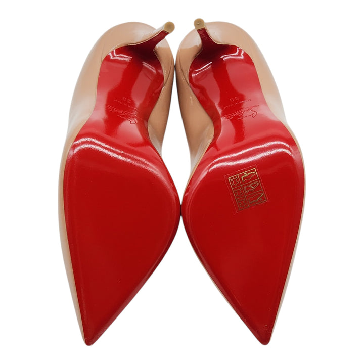 Christian Louboutin Kate Pumps 100mm - Patent Leather - Nude - 39