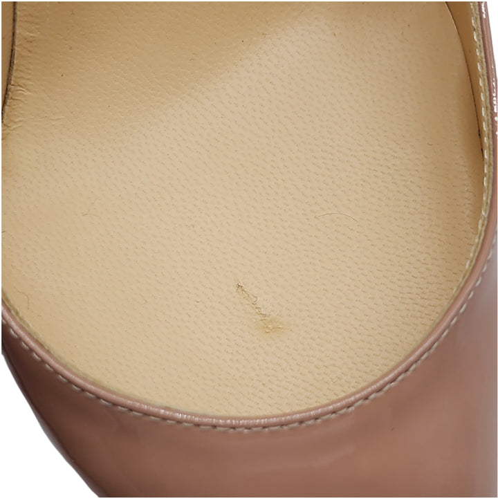 Christian Louboutin Kate Pumps 100mm - Patent Leather - Nude - 39