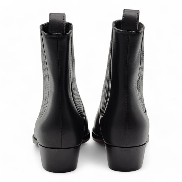 Christian Louboutin Cheliviss Low Boots - Calf Leather - Black - 38.5