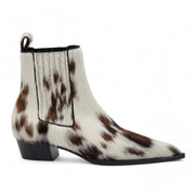 Christian Louboutin Cheliviss Low Boots - Hair-on Calf 'Meuh' - Brown and White - 39