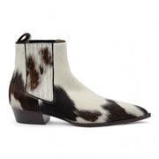 Christian Louboutin Cheliviss Low Boots - Hair-on Calf 'Meuh' - Brown and White - 43