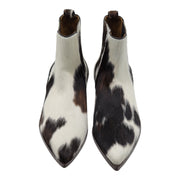 Christian Louboutin Cheliviss Low Boots - Hair-on Calf 'Meuh' - Brown and White - 43