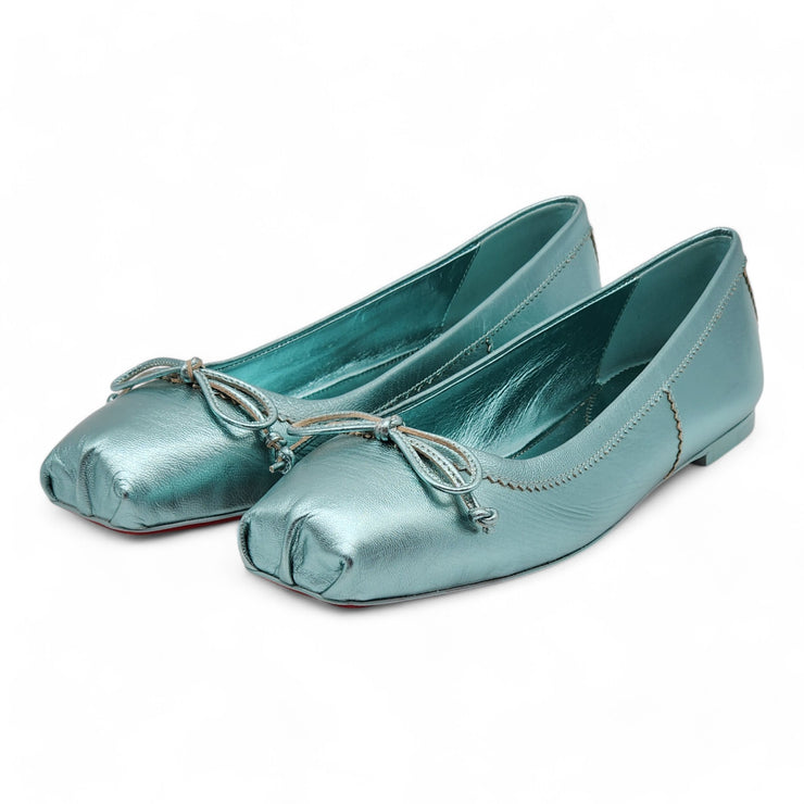 Christian Louboutin Mamadrague Ballet Flats - Leather - Green 37