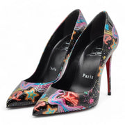 Christian Louboutin Viva Las Vegas Kate Pumps 100mm - Patent Leather - Black 35