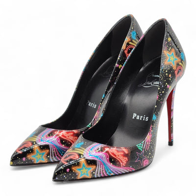 Christian Louboutin Viva Las Vegas Kate Pumps 100mm - Patent Leather - Black 36