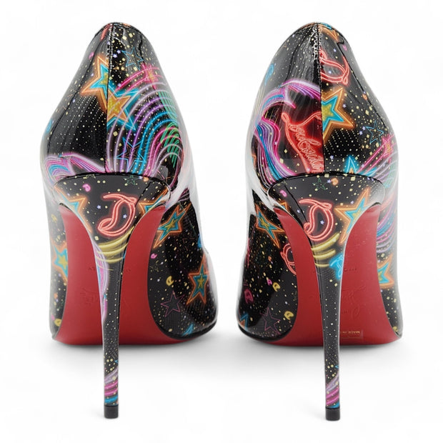 Christian Louboutin Viva Las Vegas Kate Pumps 100mm - Patent Leather - Black 36