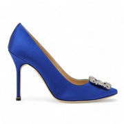 Manolo Blahnik Hangisi Pumps 105mm - Satin - Blue 40