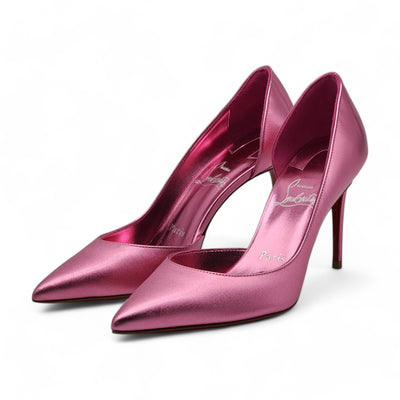 Christian Louboutin Iriza Pumps 85 - Metallic Leather - Pink 36