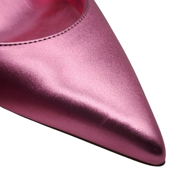 Christian Louboutin Iriza Pumps 85 - Metallic Leather - Pink 36