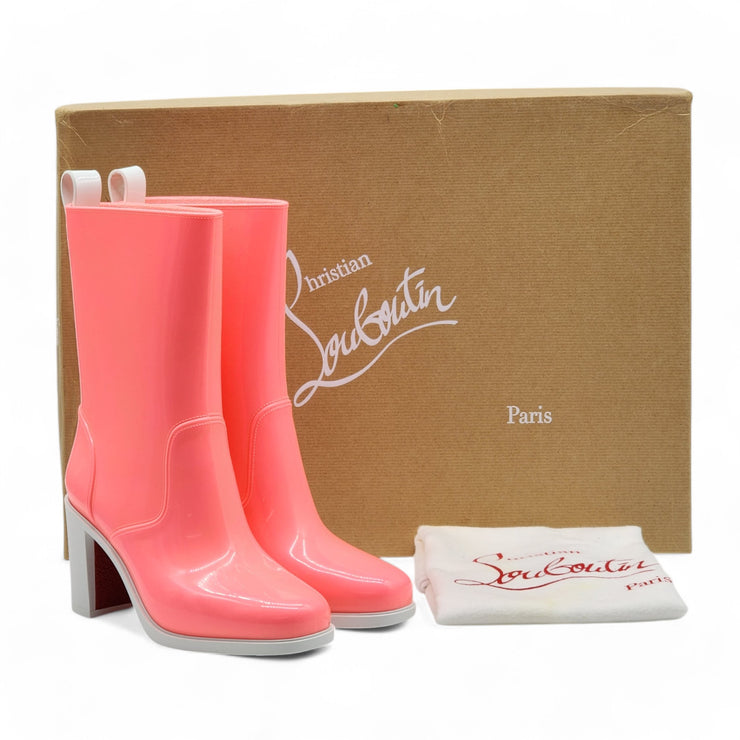 Christian Louboutin Loubirain Boots - PVC - Pink 34