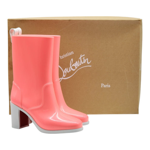 Christian Louboutin Loubirain Boots - PVC - Pink 37