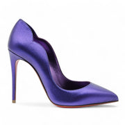 Christian Louboutin Hot Chick Pumps 100mm - Leather - Purple 34