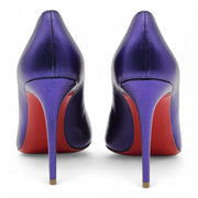 Christian Louboutin Hot Chick Pumps 100mm - Leather - Purple 34