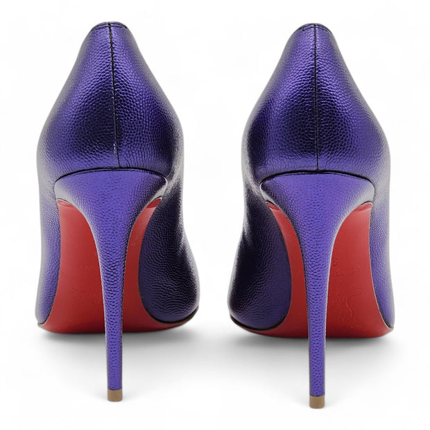 Christian Louboutin Hot Chick Pumps 100mm - Leather - Purple 34