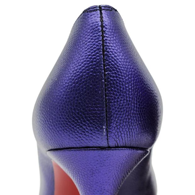 Christian Louboutin Hot Chick Pumps 100mm - Leather - Purple 34