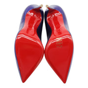 Christian Louboutin Hot Chick Pumps 100mm - Leather - Purple 34