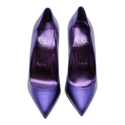 Christian Louboutin Hot Chick Pumps 100mm - Leather - Purple 34