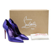 Christian Louboutin Hot Chick Pumps 100mm - Leather - Purple 34