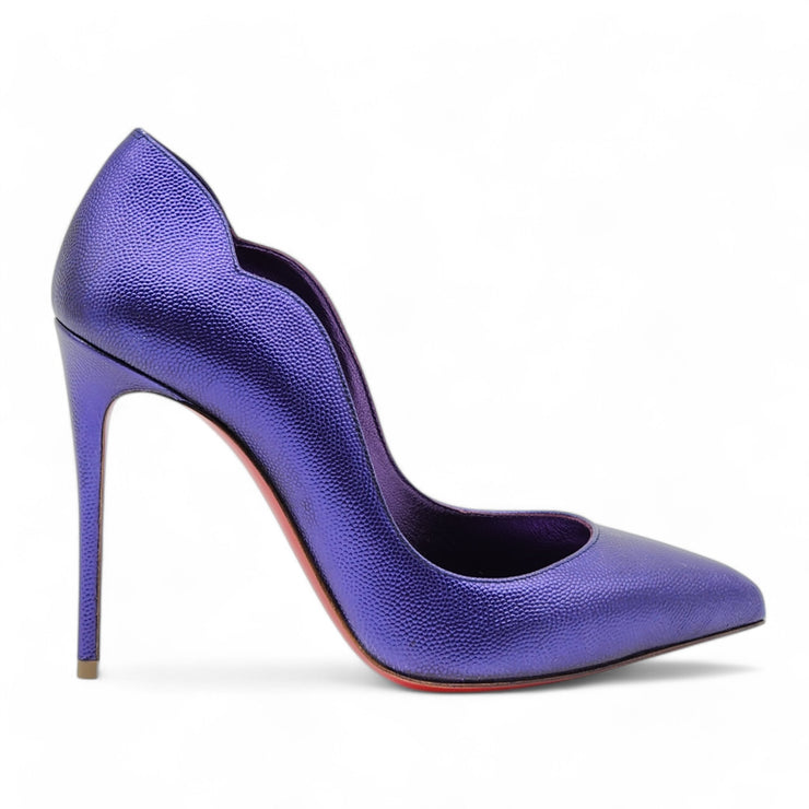 Christian Louboutin Hot Chick Pumps 100mm - Leather - Purple 35