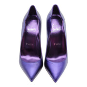 Christian Louboutin Hot Chick Pumps 100mm - Leather - Purple 35