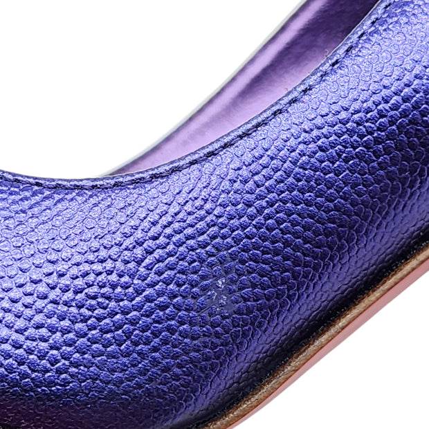 Christian Louboutin Hot Chick Pumps 100mm - Leather - Purple 36