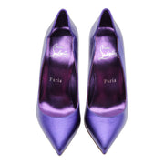 Christian Louboutin Hot Chick Pumps 100mm - Leather - Purple 36