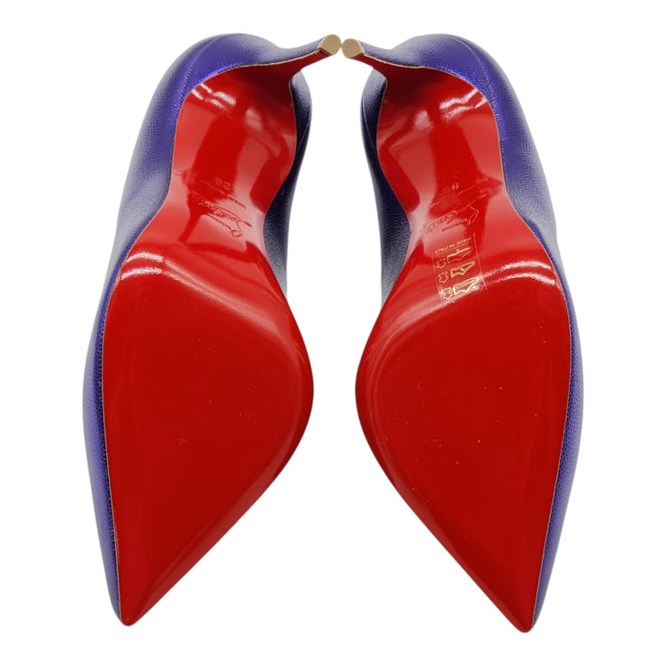 Christian Louboutin Hot Chick Pumps 100mm - Leather - Purple 36