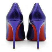 Christian Louboutin Hot Chick Pumps 100mm - Leather - Purple 36.5