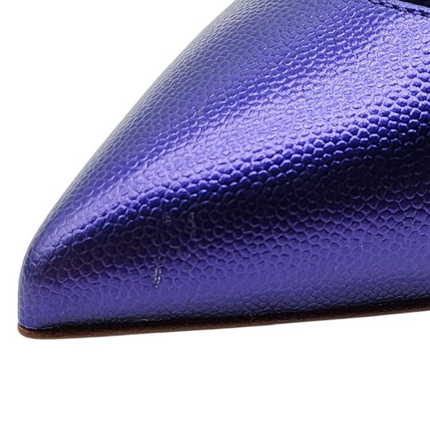 Christian Louboutin Hot Chick Pumps 100mm - Leather - Purple 36.5