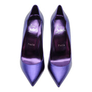 Christian Louboutin Hot Chick Pumps 100mm - Leather - Purple 36.5