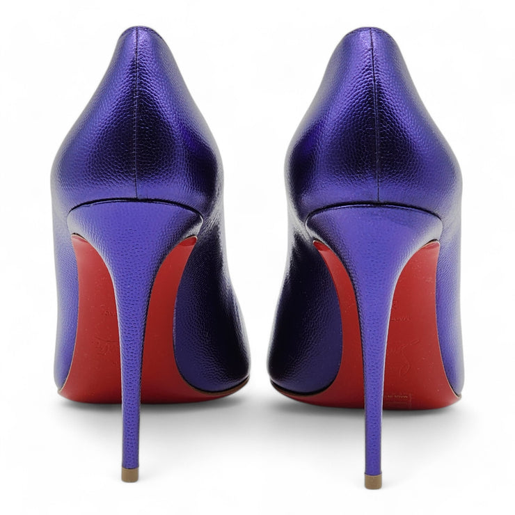 Christian Louboutin Hot Chick Pumps 100mm - Leather - Purple 36.5