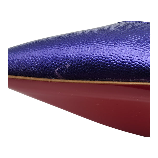 Christian Louboutin Hot Chick Pumps 100mm - Leather - Purple 36.5