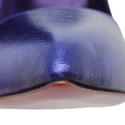 Christian Louboutin Hot Chick Pumps 100mm - Leather - Purple 36.5