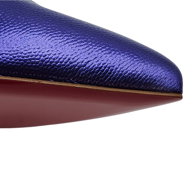 Christian Louboutin Hot Chick Pumps 100mm - Leather - Purple 36.5