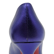 Christian Louboutin Hot Chick Pumps 100mm - Leather - Purple 37.5